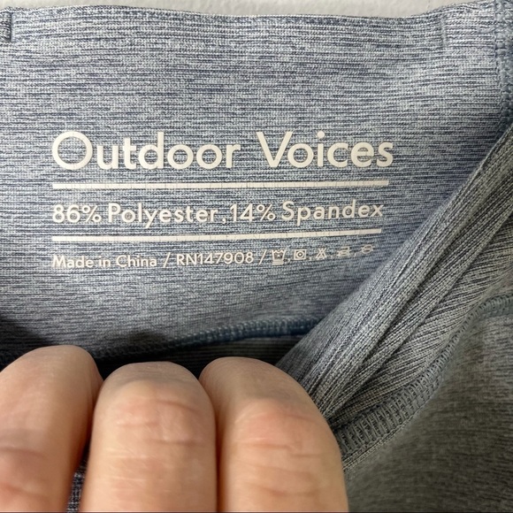 Outdoor Voices Warmup Leggings 7/8 Length Blue Size Medium Activewear Athletic - Picture 7 of 7